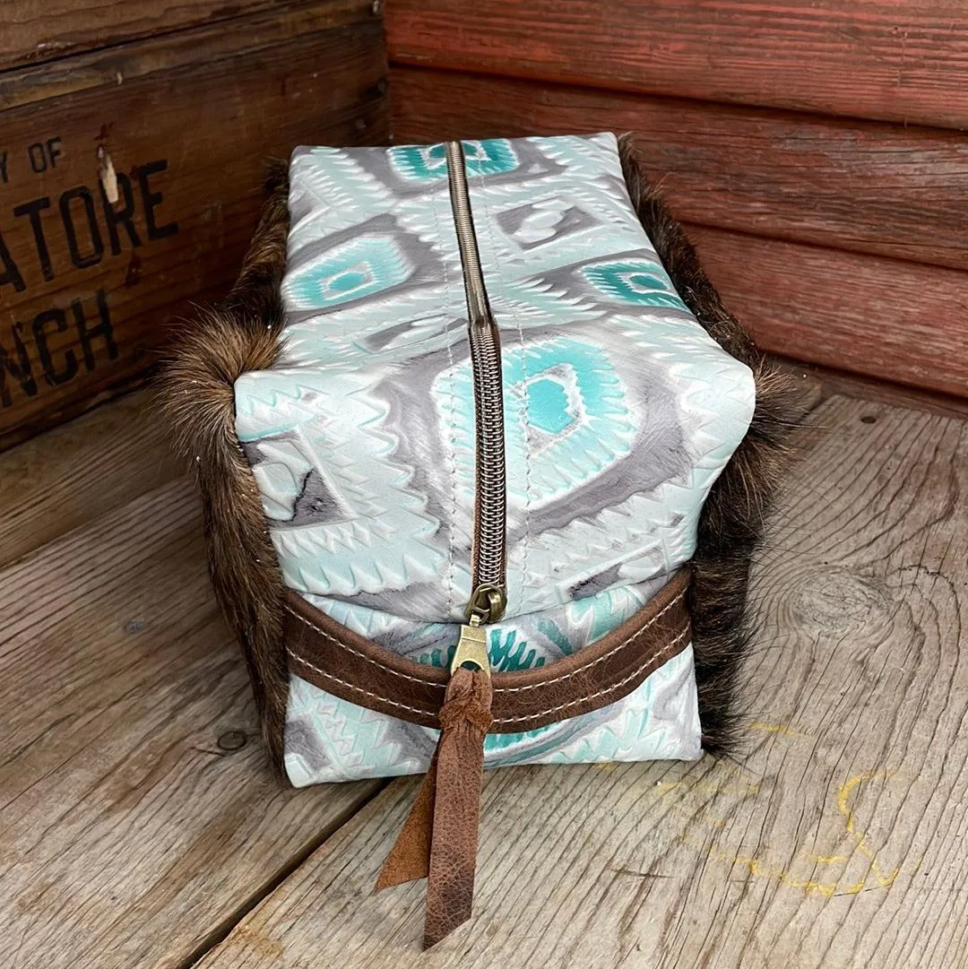 Dutton - Brindle w/ Turquoise Sand Aztec