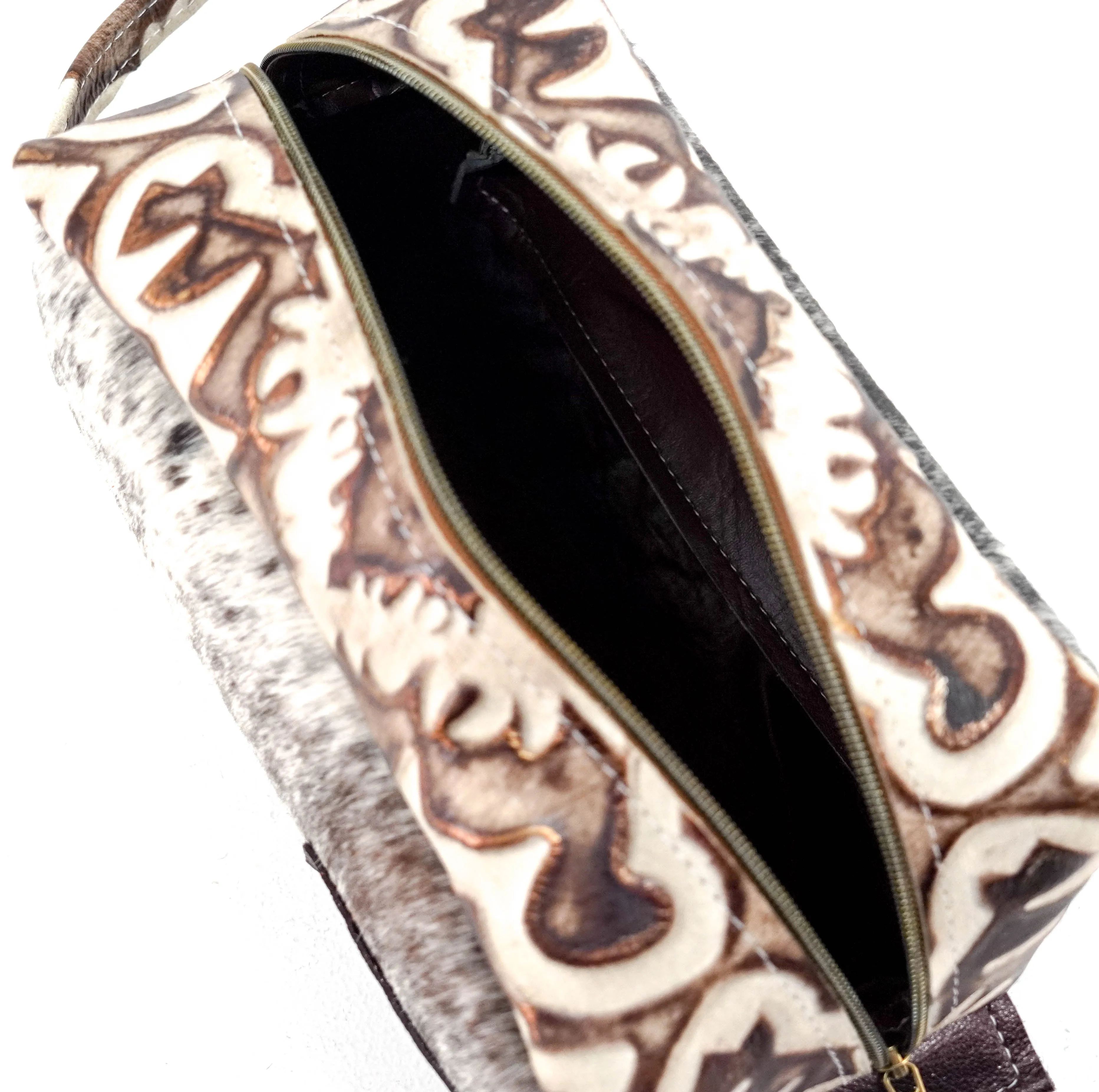 Dutton - Chocolate & White w/ Ivory & Brown Laredo