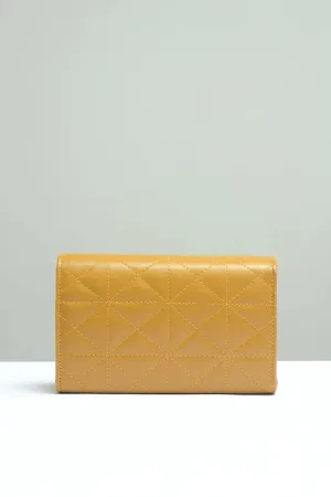 Embossed Chain Square Bag - Yellow - FD ⚡