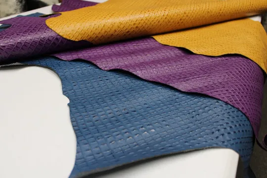 EMBOSSED LEATHER BUNDLE - 15 - 25 sq.ft. - Caiman Embossed Leather 3 Colors
