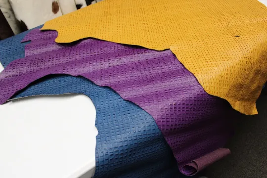 EMBOSSED LEATHER BUNDLE - 15 - 25 sq.ft. - Caiman Embossed Leather 3 Colors