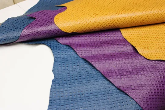 EMBOSSED LEATHER BUNDLE - 15 - 25 sq.ft. - Caiman Embossed Leather 3 Colors