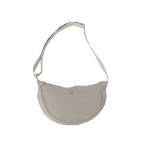 Essentials Oxford Nylon Cross Body Bag - Beige