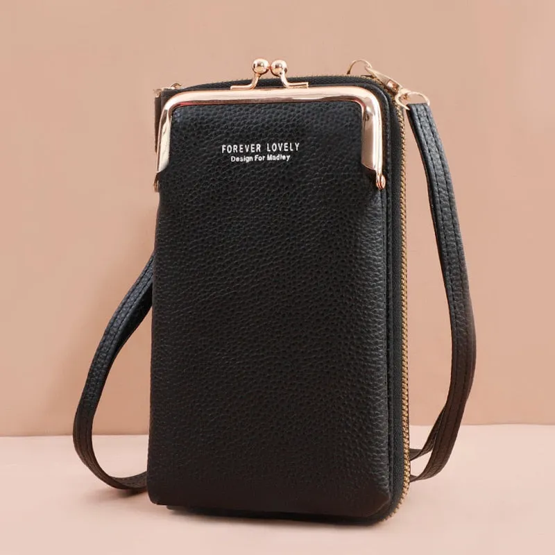 Fashionable Small Cross-body Bag for Women Mini Faux Leather Shoulder Messenger Phone Bag
