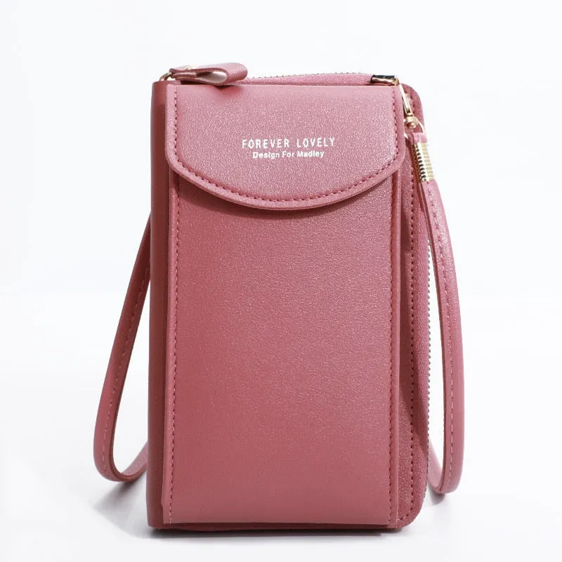 Fashionable Small Cross-body Bag for Women Mini Faux Leather Shoulder Messenger Phone Bag