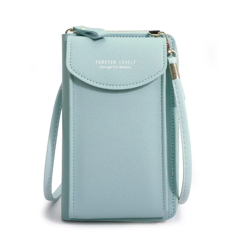 Fashionable Small Cross-body Bag for Women Mini Faux Leather Shoulder Messenger Phone Bag