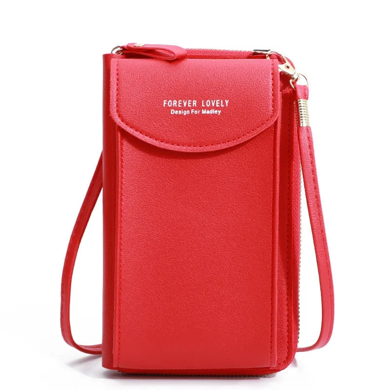 Fashionable Small Cross-body Bag for Women Mini Faux Leather Shoulder Messenger Phone Bag