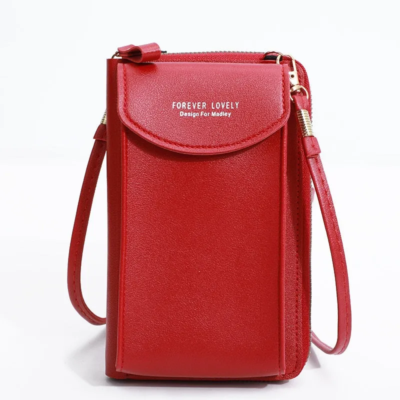 Fashionable Small Cross-body Bag for Women Mini Faux Leather Shoulder Messenger Phone Bag