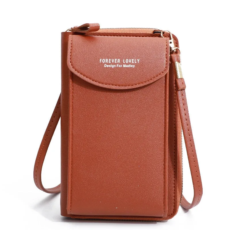Fashionable Small Cross-body Bag for Women Mini Faux Leather Shoulder Messenger Phone Bag