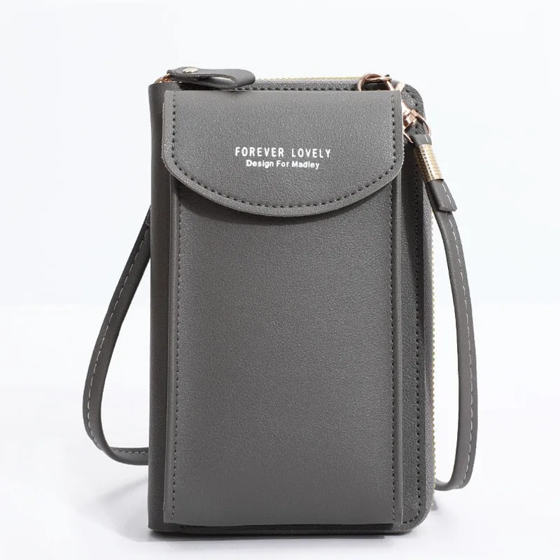 Fashionable Small Cross-body Bag for Women Mini Faux Leather Shoulder Messenger Phone Bag