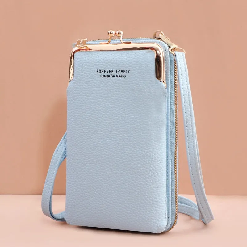 Fashionable Small Cross-body Bag for Women Mini Faux Leather Shoulder Messenger Phone Bag