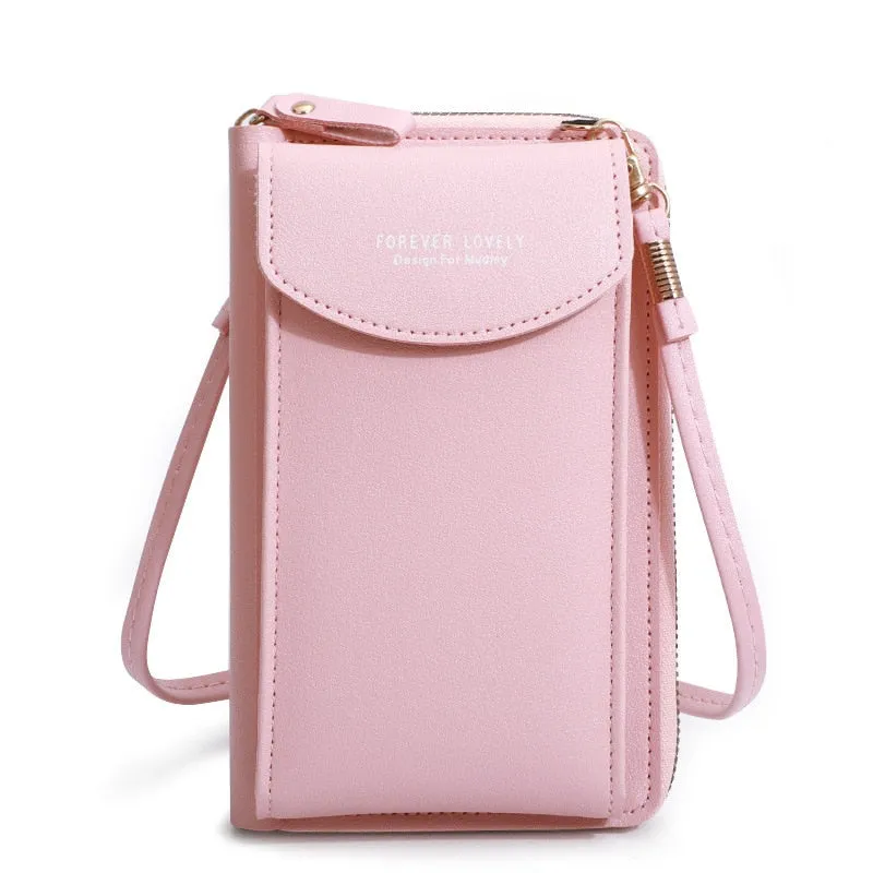 Fashionable Small Cross-body Bag for Women Mini Faux Leather Shoulder Messenger Phone Bag