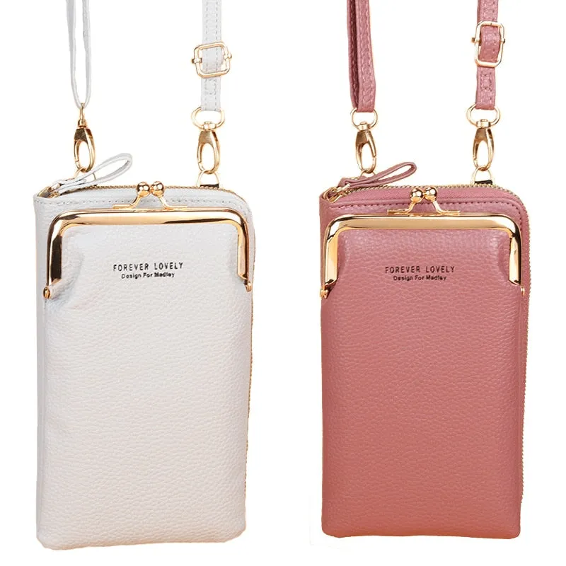Fashionable Small Cross-body Bag for Women Mini Faux Leather Shoulder Messenger Phone Bag