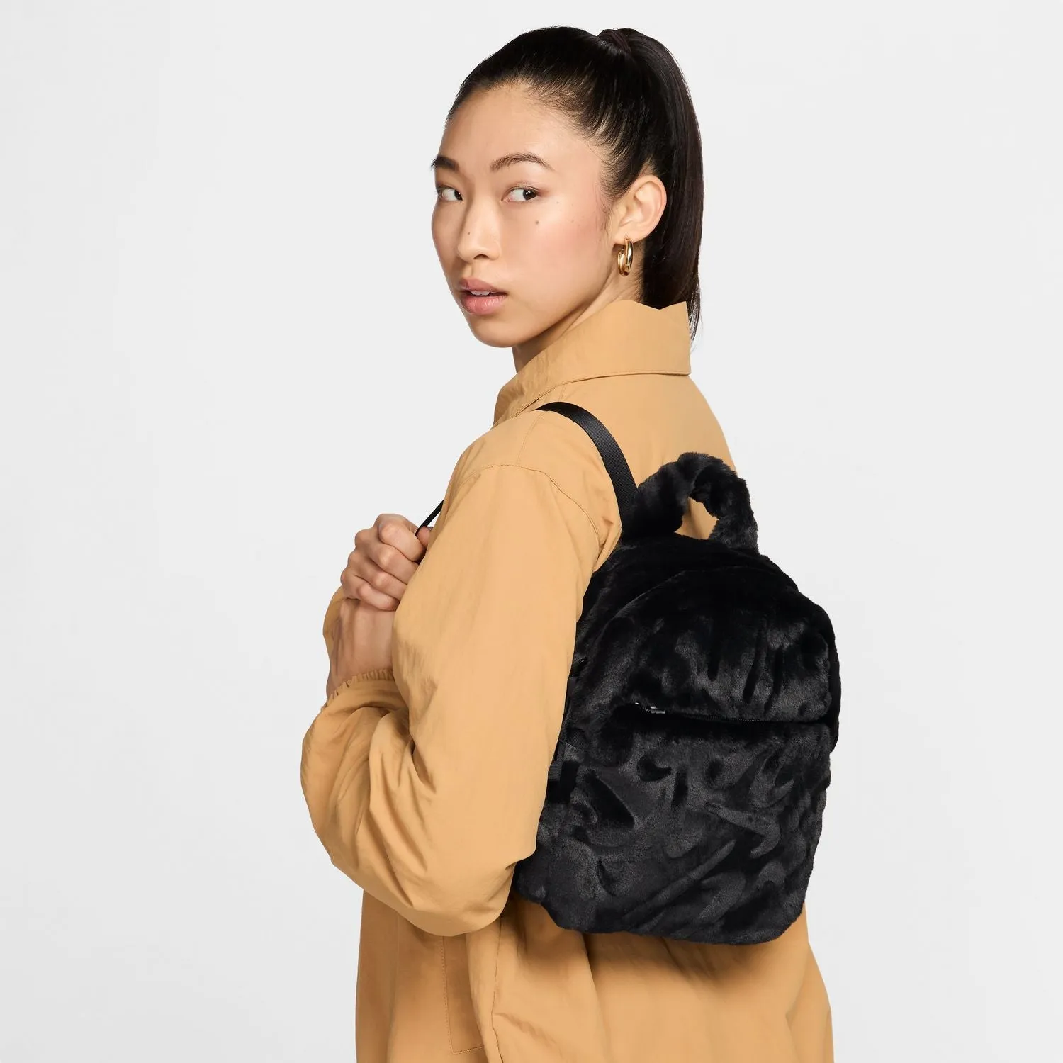 Faux Fur Mini Backpack - 6L