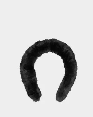 FAUX FUR TRIM  - 8421521 BLACK
