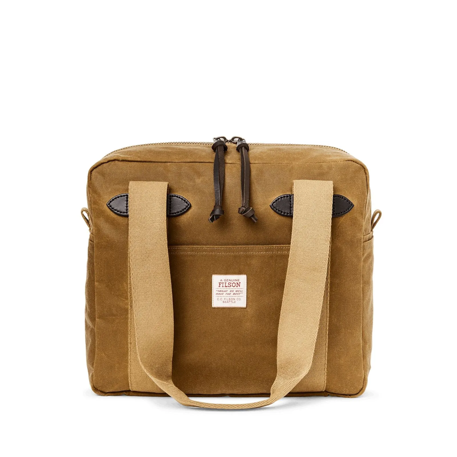 Filson Tin Cloth Tote Bag With Zipper