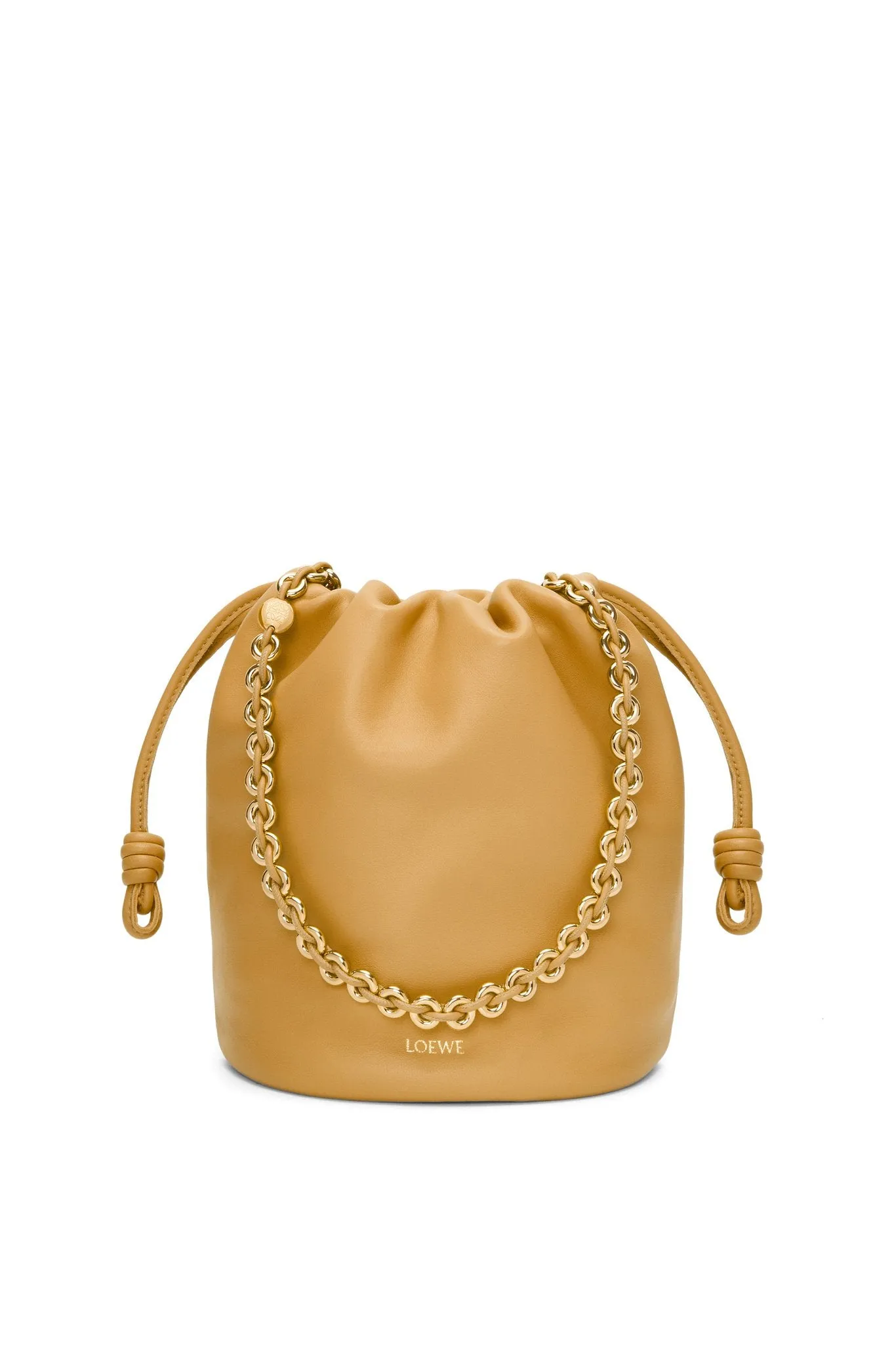 Flamenco Purse Bucket Bag In Mellow Nappa Lambskin