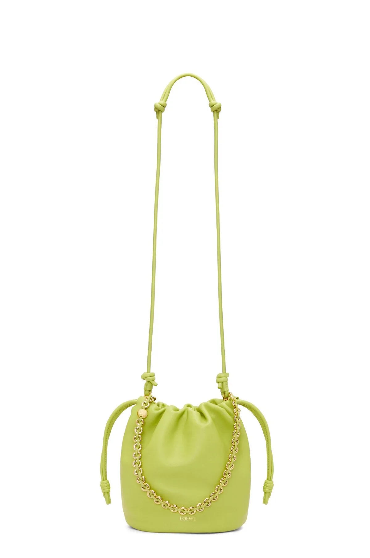 Flamenco Purse Bucket Bag In Mellow Nappa Lambskin