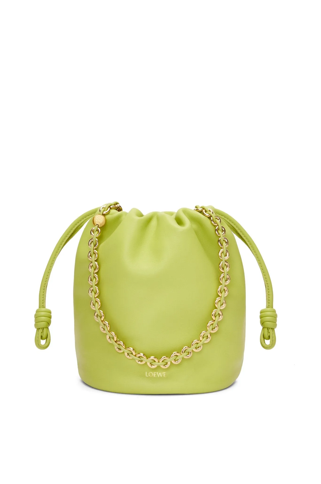 Flamenco Purse Bucket Bag In Mellow Nappa Lambskin