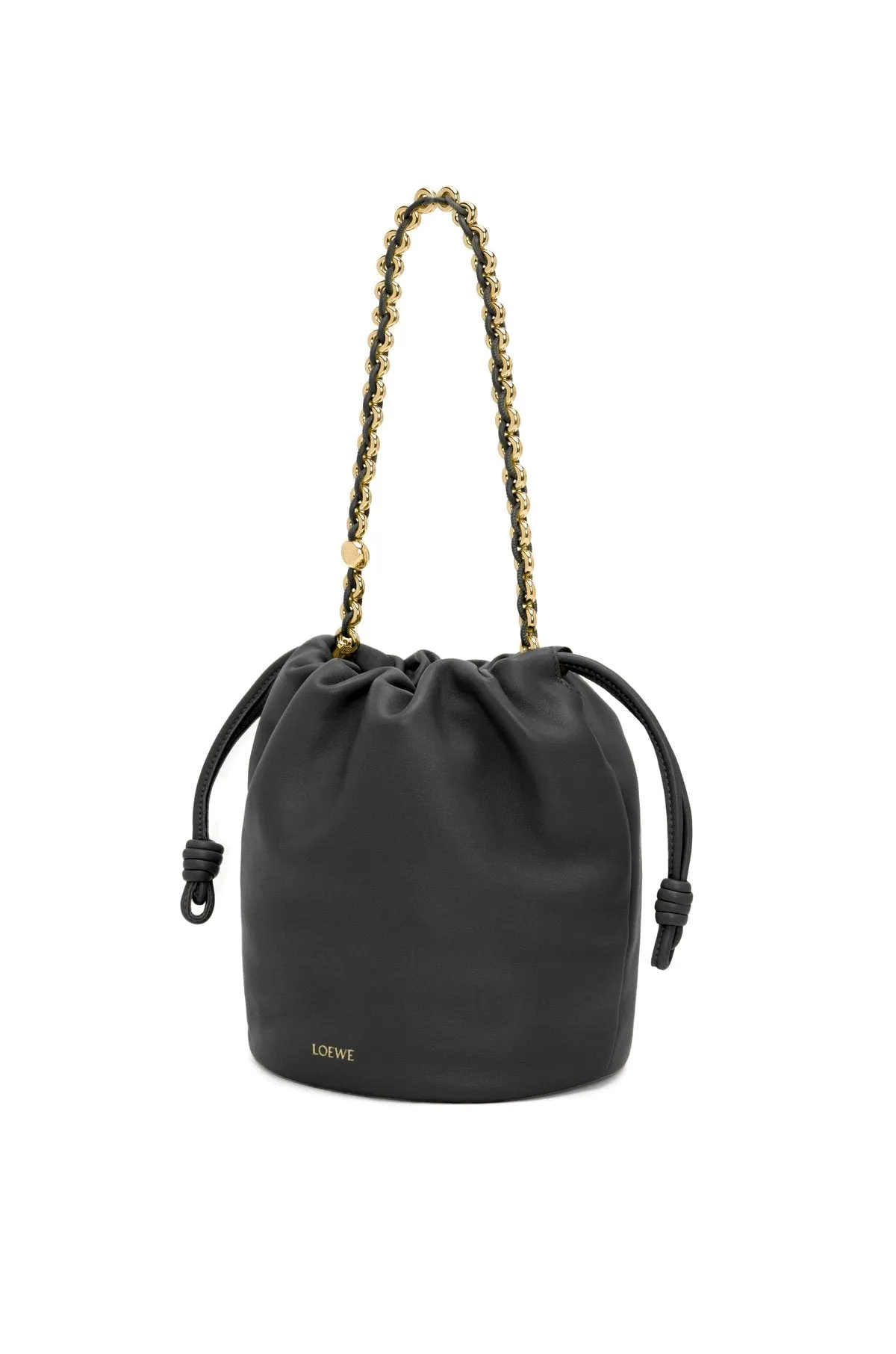 Flamenco Purse Bucket Bag In Mellow Nappa Lambskin