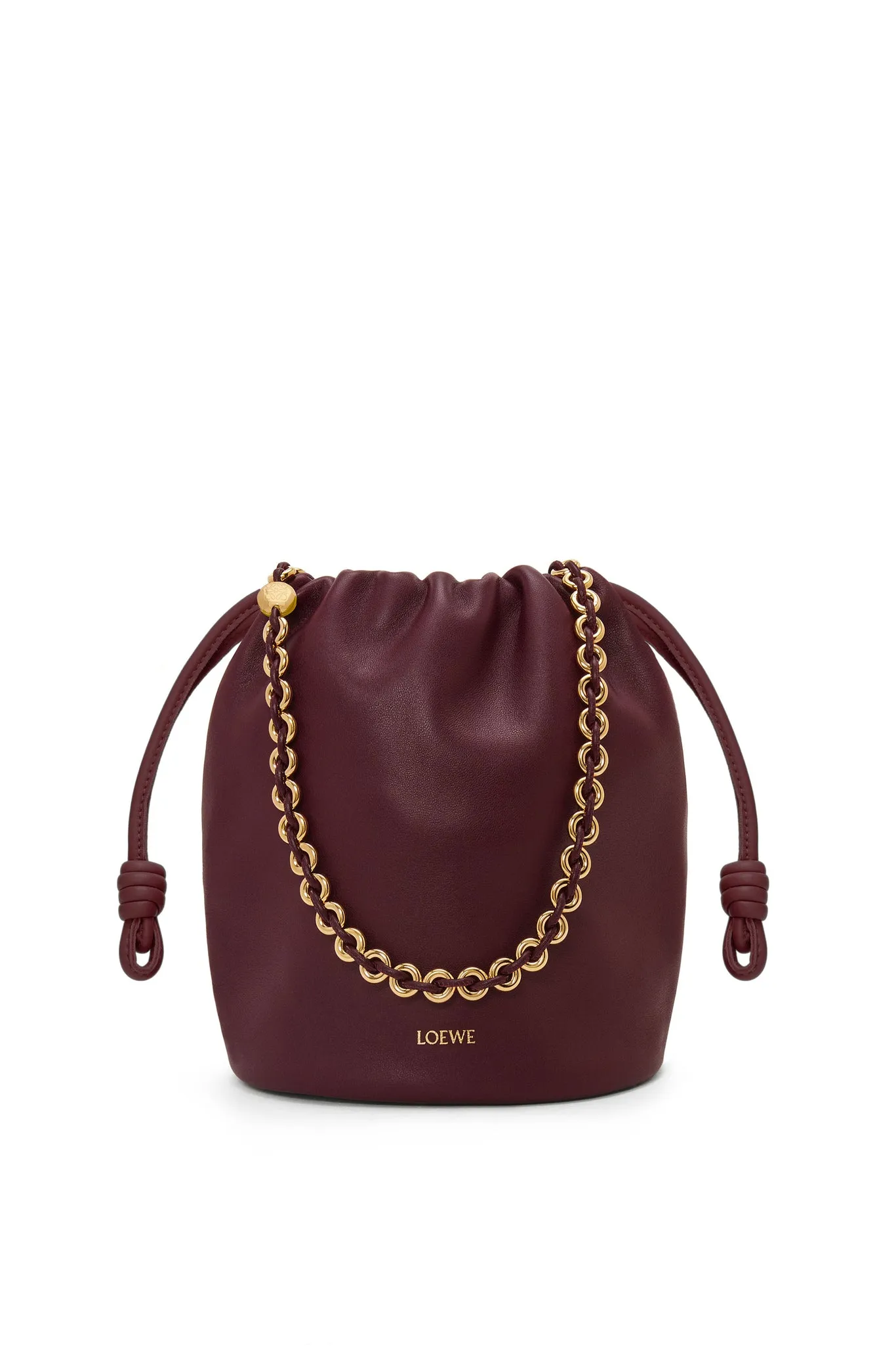 Flamenco Purse Bucket Bag In Mellow Nappa Lambskin