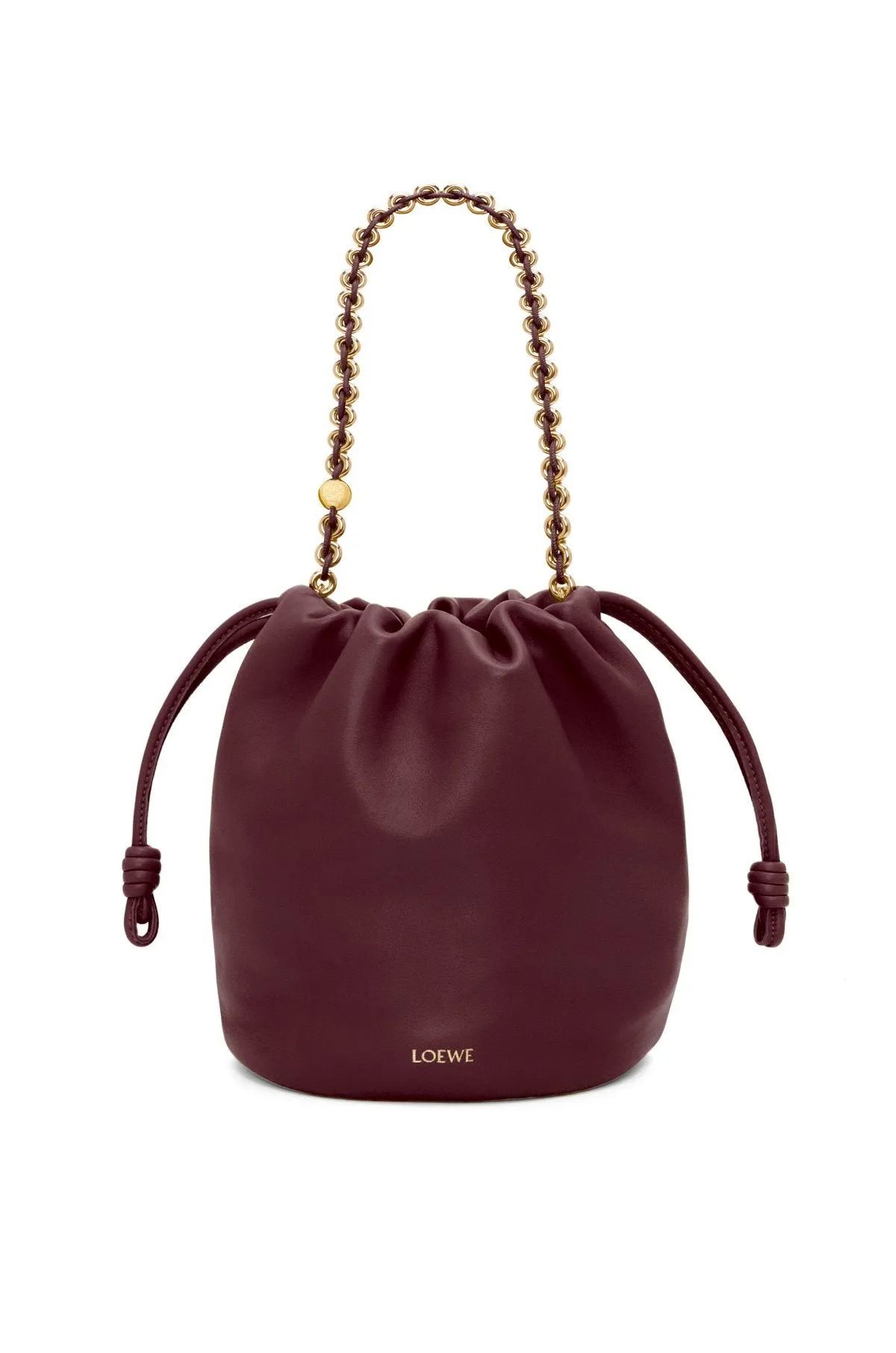 Flamenco Purse Bucket Bag In Mellow Nappa Lambskin