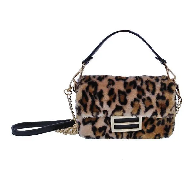 Fluff Bag- Leopard