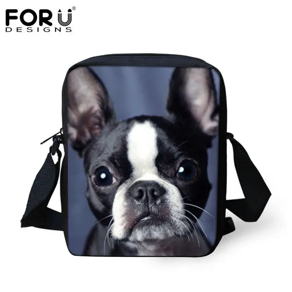 FORUDESIGNS 3D Chihuahua Animal Children School Bags Tiger Lion Dog Leopard Mochilas Infantil Kids Mini Schoolbag For Girls Boys