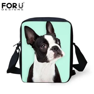 FORUDESIGNS 3D Chihuahua Animal Children School Bags Tiger Lion Dog Leopard Mochilas Infantil Kids Mini Schoolbag For Girls Boys