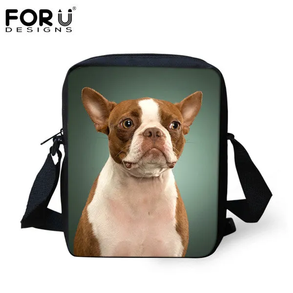 FORUDESIGNS 3D Chihuahua Animal Children School Bags Tiger Lion Dog Leopard Mochilas Infantil Kids Mini Schoolbag For Girls Boys