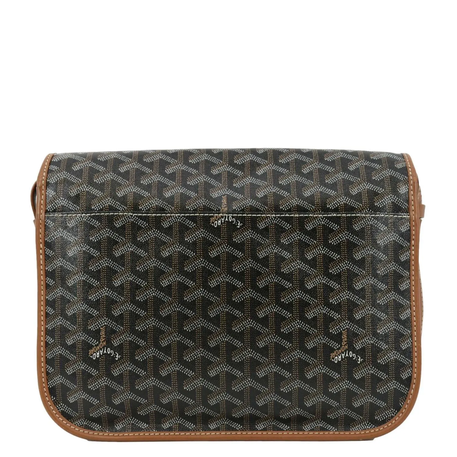 Goyard Belvedere MM Goyardine Canvas Crossbody Bag Tan