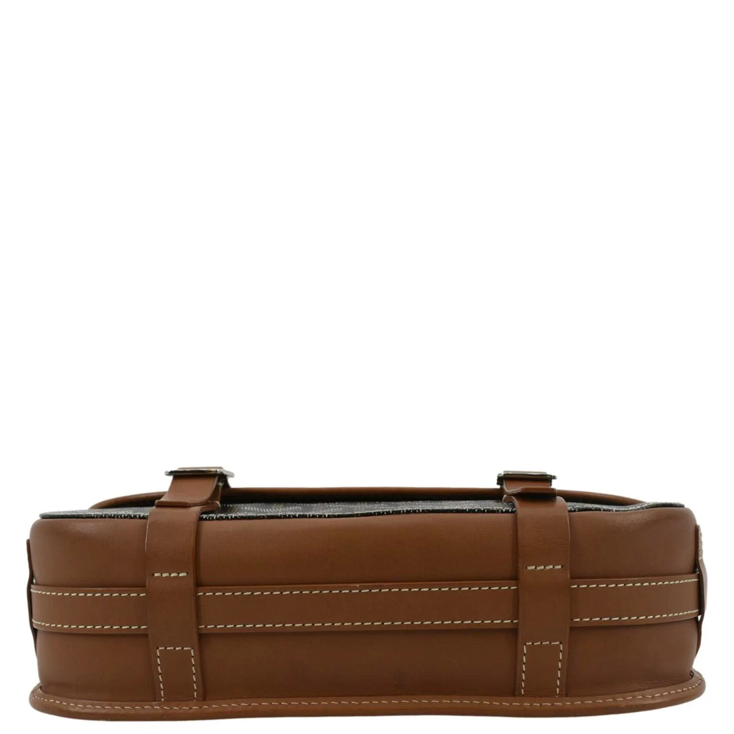 Goyard Belvedere MM Goyardine Canvas Crossbody Bag Tan