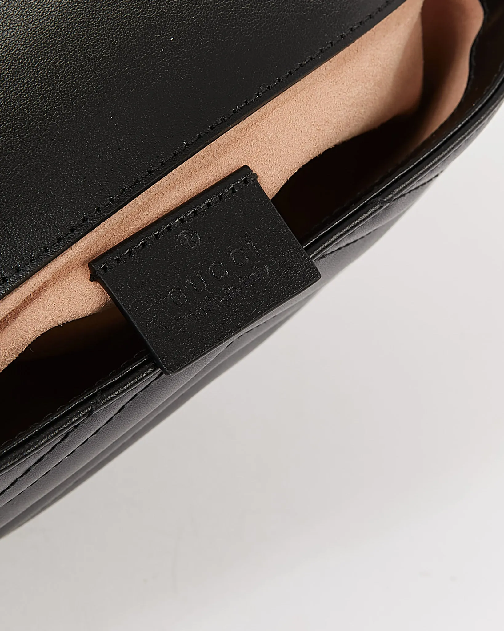 Gucci Black Chevron Matelasse GG Marmont Mini Chain Bag
