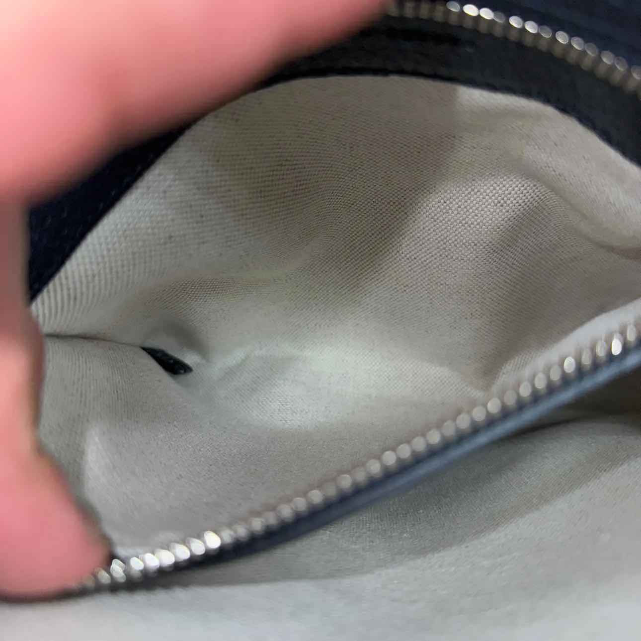 Gucci Messenger Bag "GG SUPREME OPHIDIA" Used Navy Size OS