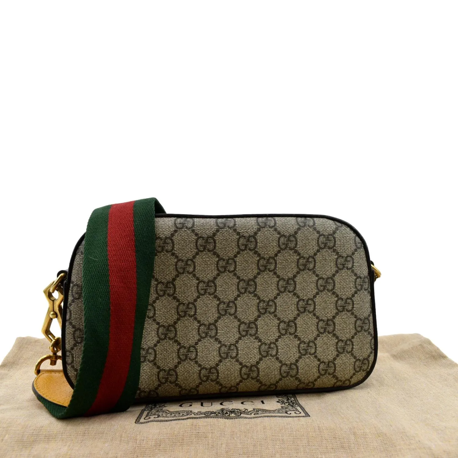 GUCCI Neo Vintage GG Supreme Canvas Messenger Bag Beige 476466