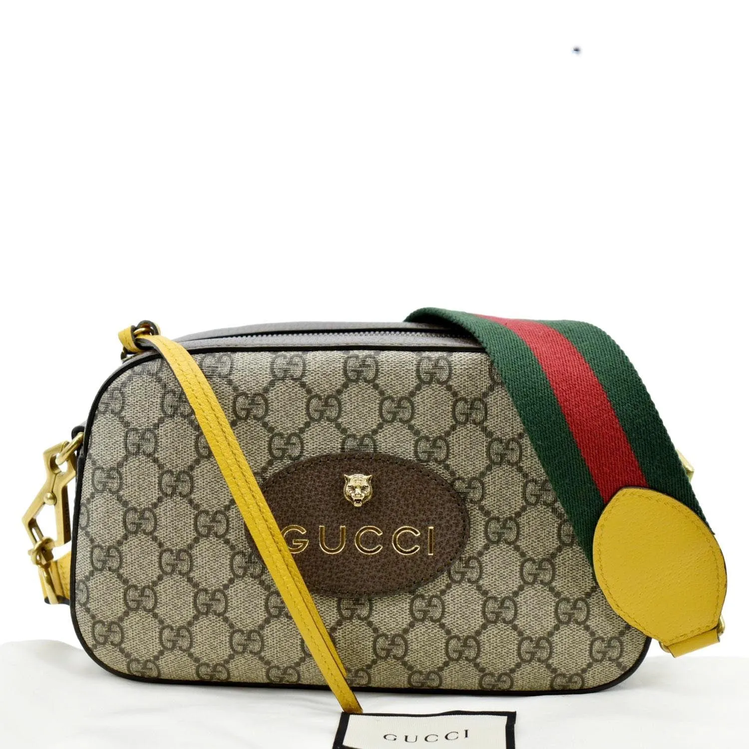 GUCCI Neo Vintage GG Supreme Canvas Messenger Bag Beige 476466