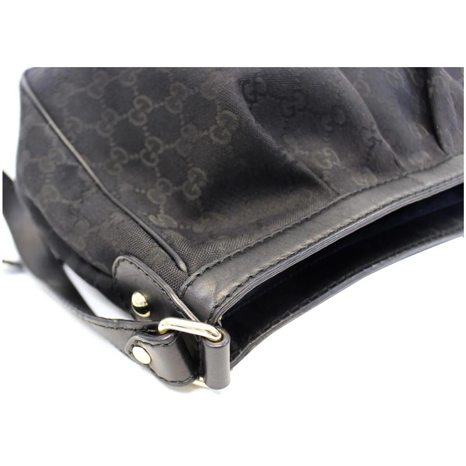 GUCCI Sukey GG Canvas Black Messenger Shoulder Bag 296834 - 25% OFF