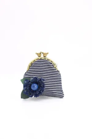 Handmade Small Stripe Purse - Sunflower