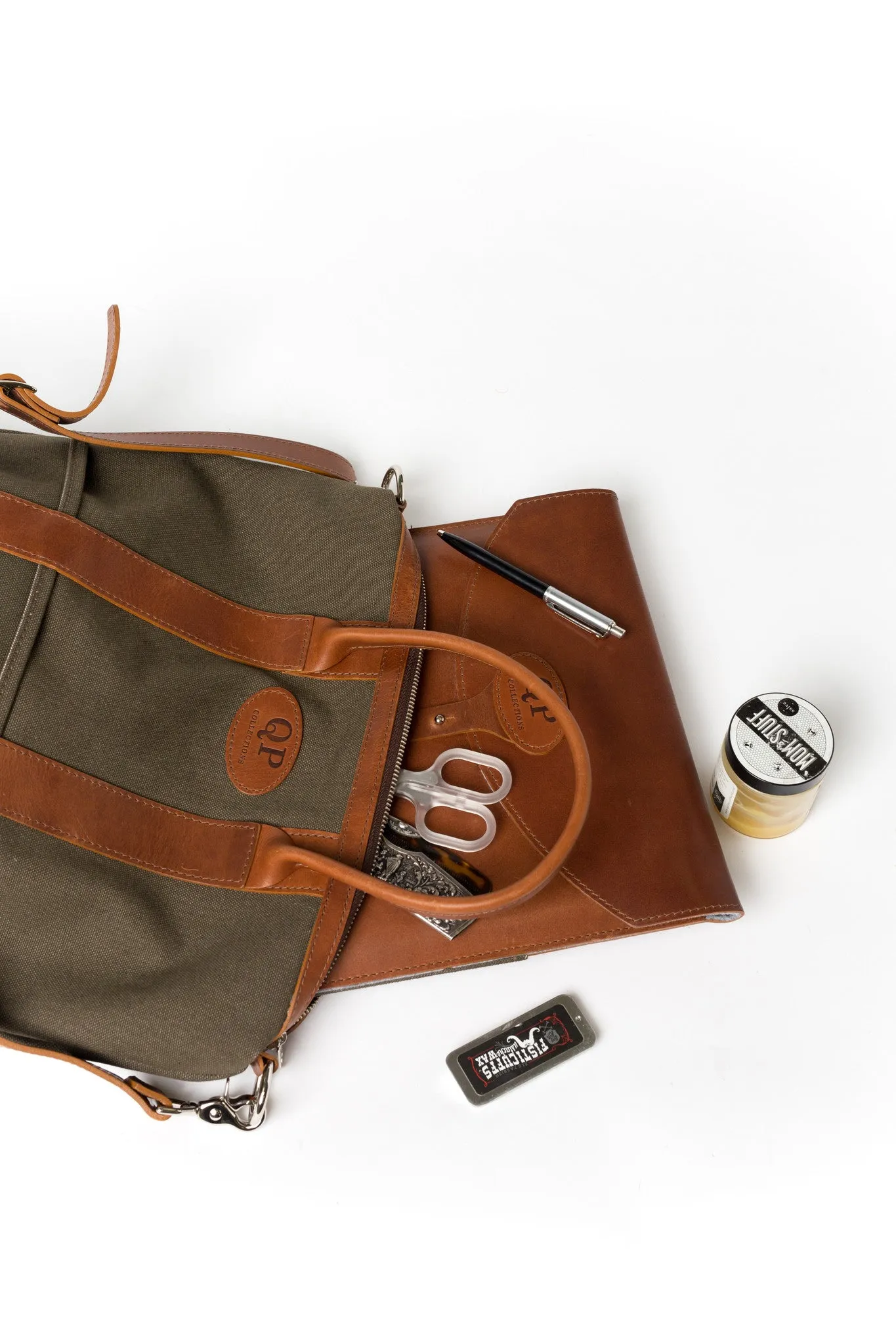 Helmet Bag - Large - Tan and Green
