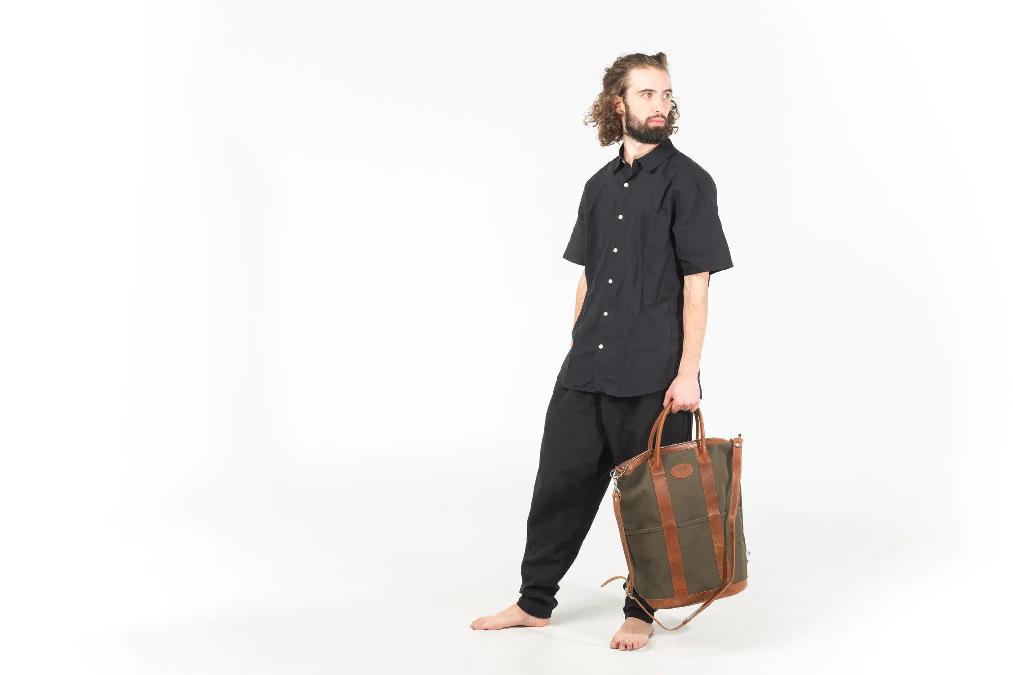 Helmet Bag - Large - Tan and Green