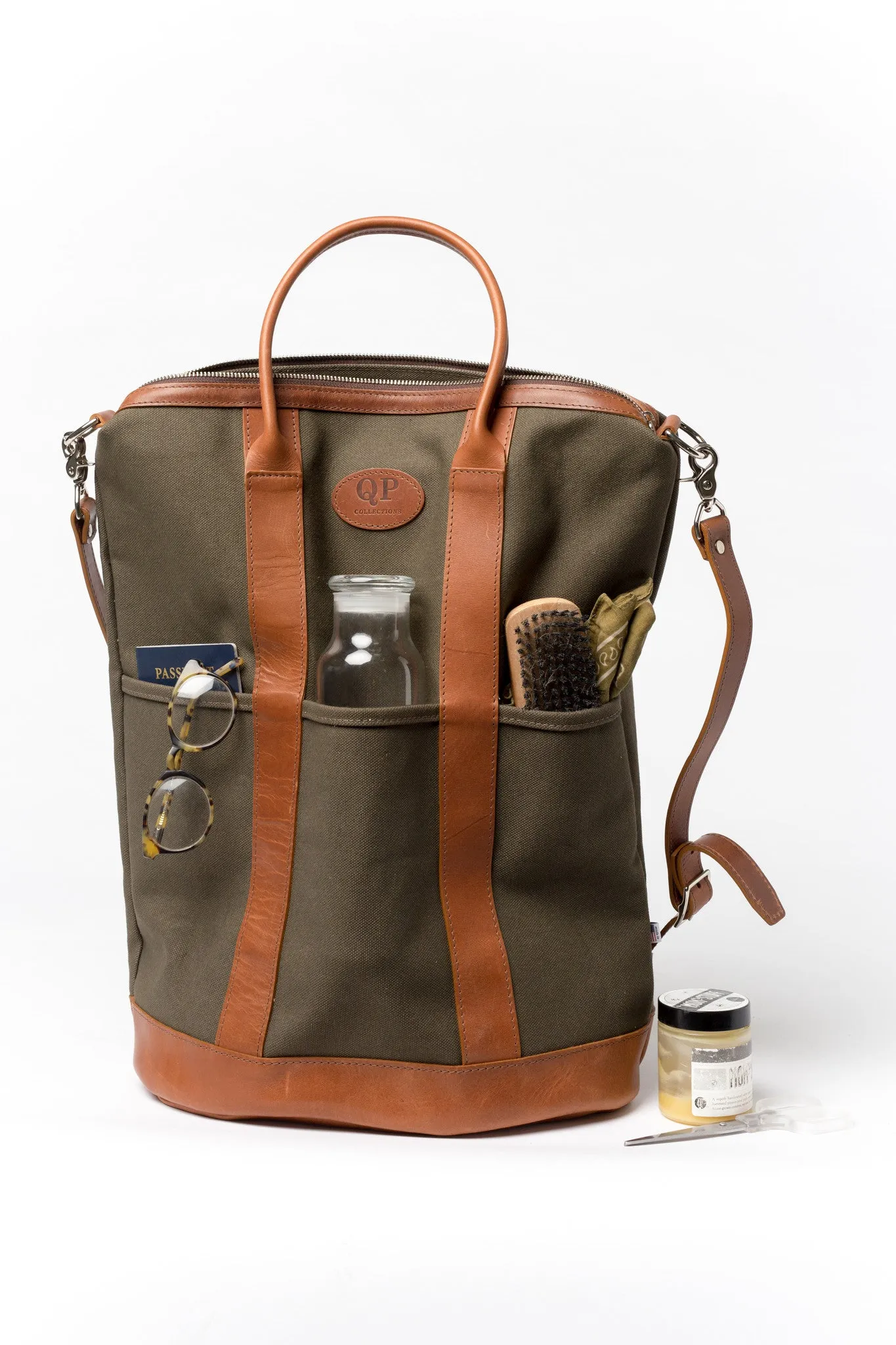 Helmet Bag - Large - Tan and Green