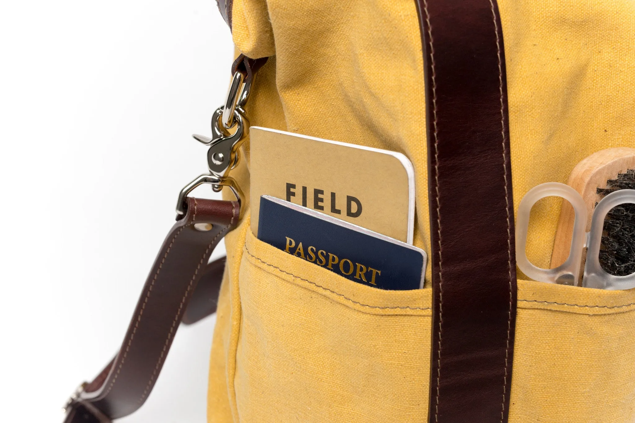 Helmet Bag - Small - Brown and Yellow