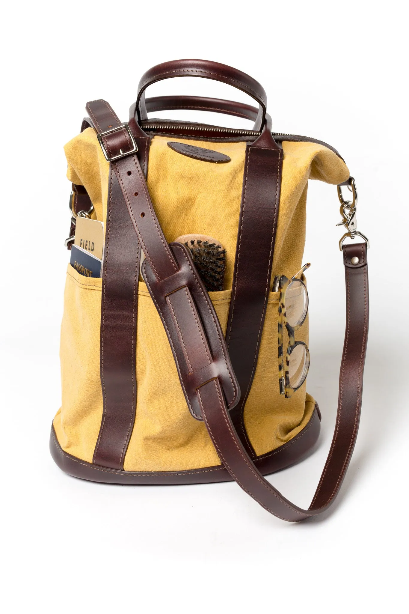 Helmet Bag - Small - Brown and Yellow