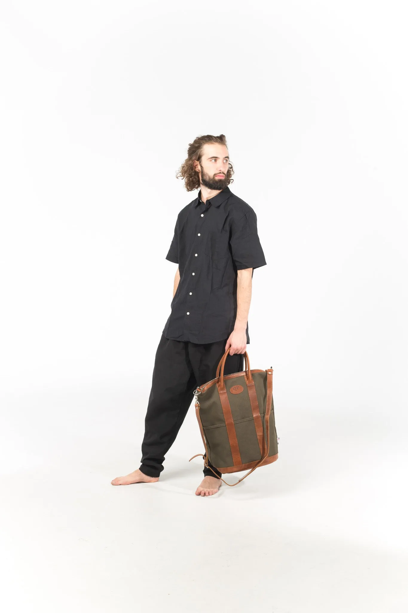 Helmet Bag - Small - Green and Tan