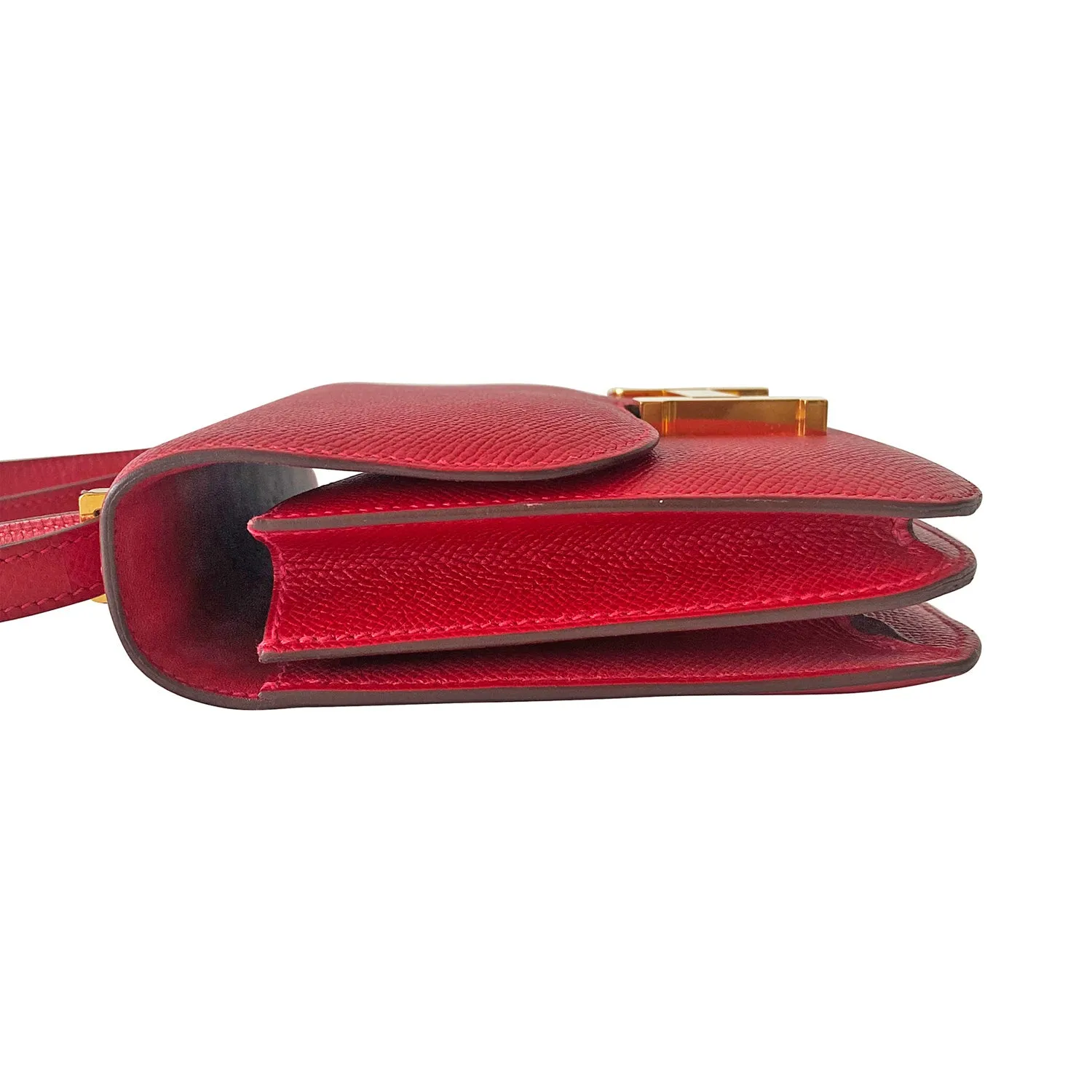 Hermès Mini Constance 18 Red Epsom