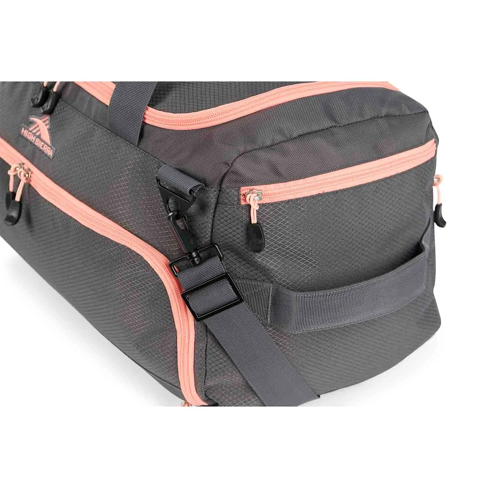 High Sierra 48cm Convertible Sports Duffle Grey-Pink