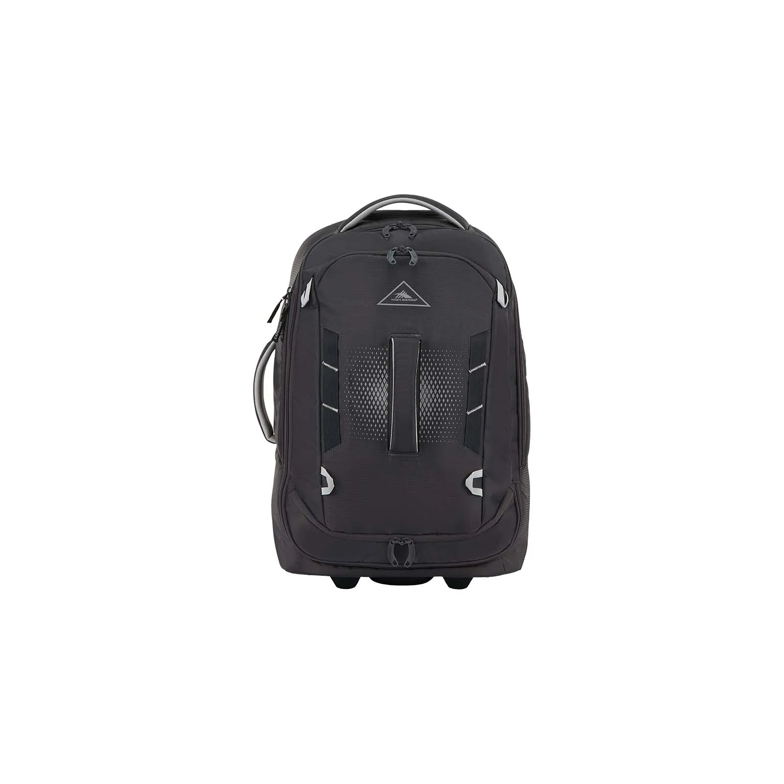 High Sierra Composite V4 56cm Carry-On Wheeled Duffel Silver Metal Grey