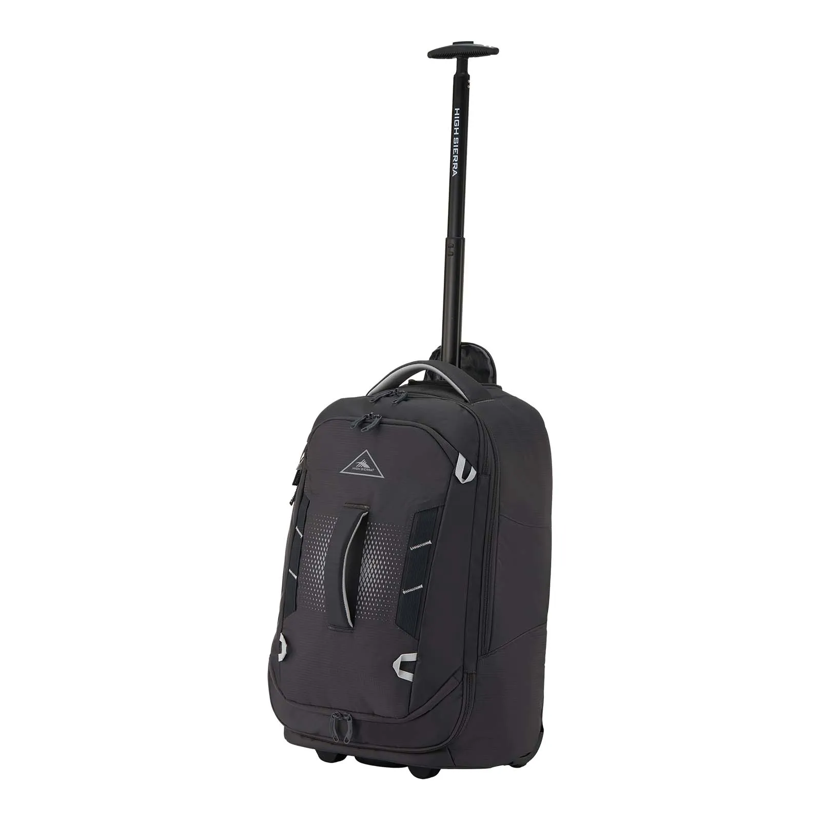 High Sierra Composite V4 56cm Carry-On Wheeled Duffel Silver Metal Grey