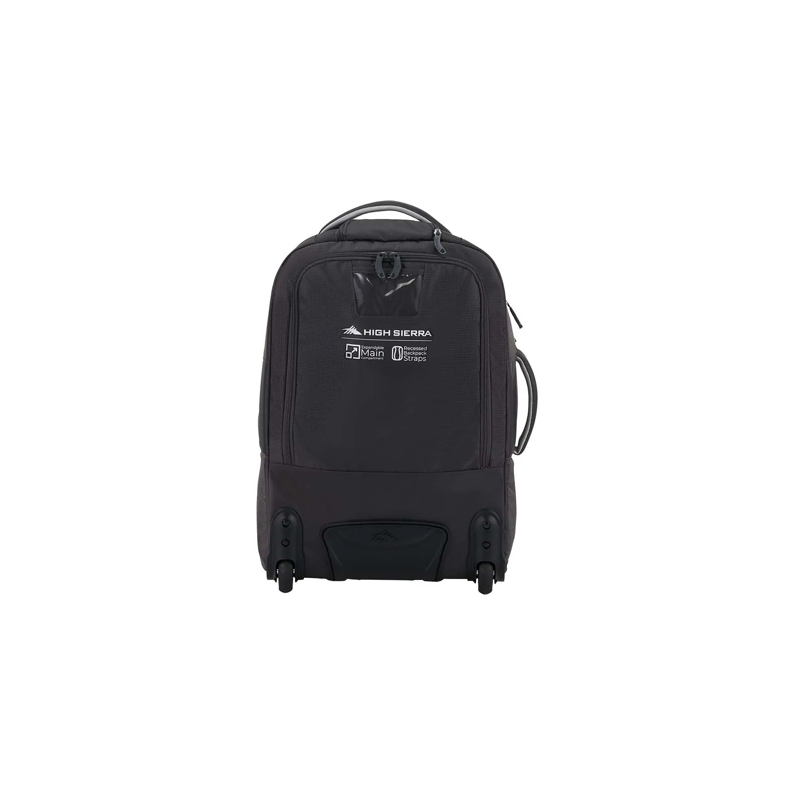 High Sierra Composite V4 56cm Carry-On Wheeled Duffel Silver Metal Grey