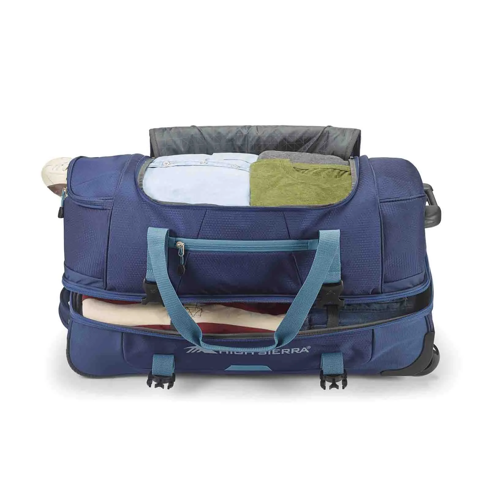 High Sierra Fairlead 71cm Wheeled Duffel Navy